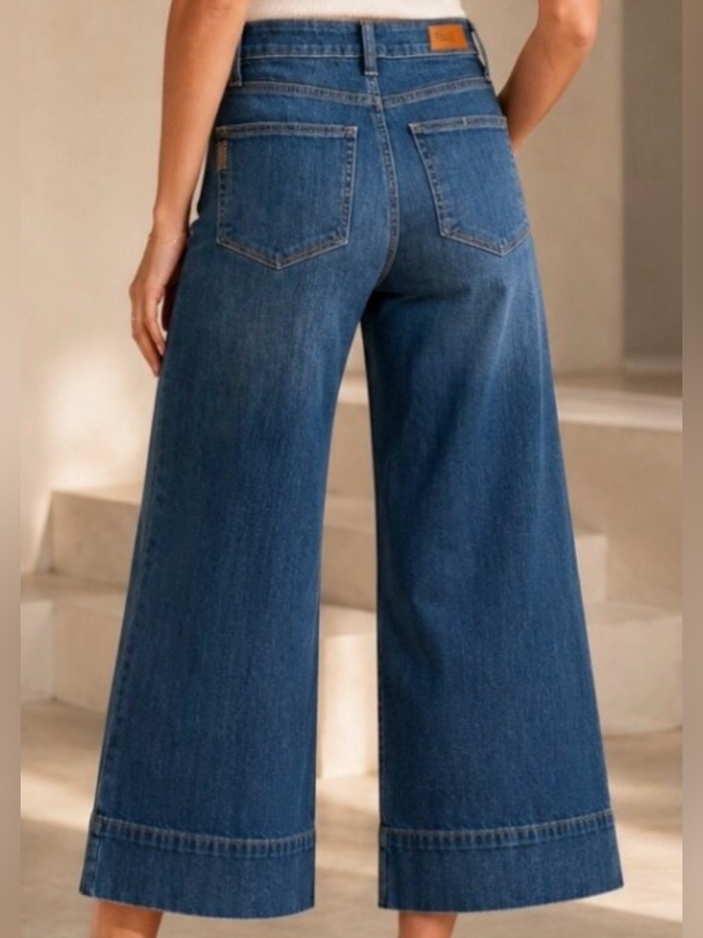 NWT Paige Connie Crop Patch Pocket Jeans Size 27 - Picture 2 of 7
